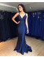Mermaid Navy Blue Long Prom Dresses Formal Evening Gowns 995011592