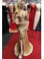 Mermaid Gold Sequins Long Prom Dresses Formal Evening Gowns 995011602