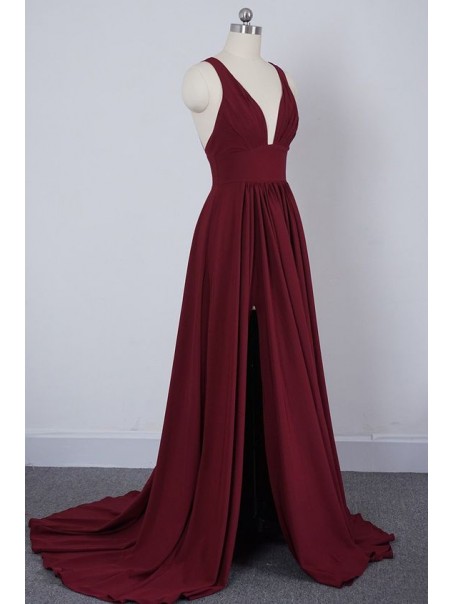 A-Line Simple Long Prom Dresses Formal Evening Gowns 995011603