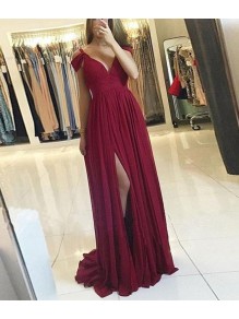 A-Line Chiffon Long Prom Dresses Formal Evening Gowns 995011626