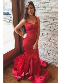 Mermaid Long Red Prom Dresses Formal Evening Gowns 995011629 Mermaid Long Red Prom Dresses Formal Evening Gowns 995011629