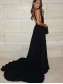 A-Line Long Chiffon V-Neck Prom Dresses Formal Evening Gowns 995011645