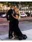Long Black Off-the-Shoulder Prom Dresses Formal Evening Gowns 995011654