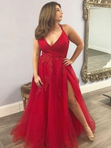 Long Lace Appliques Prom Dresses Formal Evening Gowns 995011655 Long Lace Appliques Prom Dresses Formal Evening Gowns 995011655