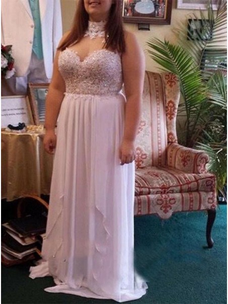 Long Chiffon Lace Appliques Plus Size Prom Dresses Formal Evening Dresses 99501166 Long Chiffon Lace Appliques Plus Size Prom Dresses Formal Evening Dresses 99501166