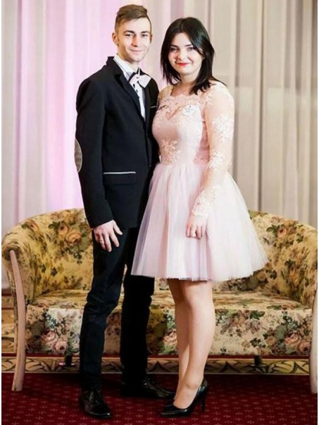 Long Sleeves Short Lace Plus Size Prom Dresses Formal Evening Dresses 99501169 Long Sleeves Short Lace Plus Size Prom Dresses Formal Evening Dresses 99501169