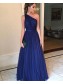 A-Line One-Shoulder Long Prom Dresses Formal Evening Dresses 99501181