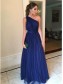 A-Line One-Shoulder Long Prom Dresses Formal Evening Dresses 99501181