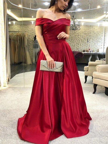 A-Line Off-the-Shoulder Long Prom Dresses Formal Evening Dresses 99501186 A-Line Off-the-Shoulder Long Prom Dresses Formal Evening Dresses 99501186