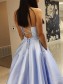 A-Line V-Neck Long Prom Dresses Formal Evening Dresses 99501191