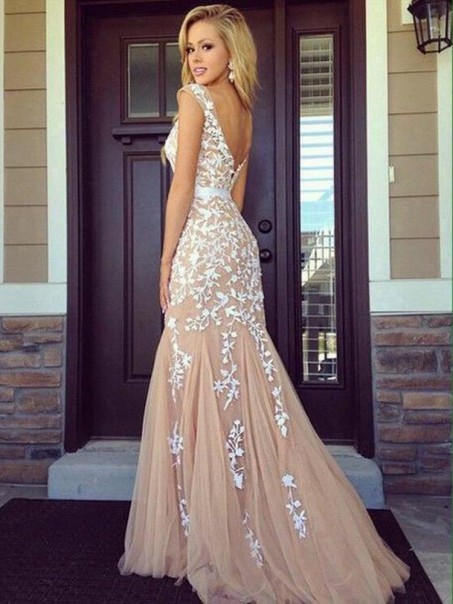 Mermaid Lace Long Prom Dresses Formal Evening Dresses 99501201