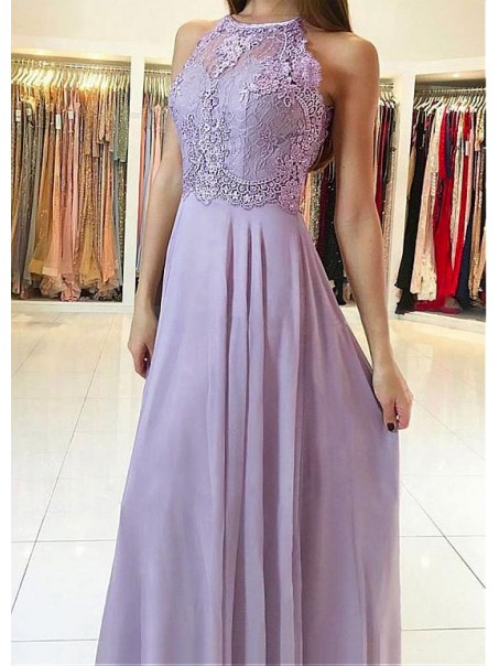 A-Line Lace Chiffon Long Prom Dresses Formal Evening Dresses 99501220 A-Line Lace Chiffon Long Prom Dresses Formal Evening Dresses 99501220