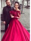 Ball Gown Off-the-Shoulder Lace Long Sleeves Prom Dresses Formal Evening Dresses 99501228