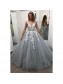 A-Line V-Neck Lace Tulle Long Prom Dresses Formal Evening Dresses 99501233 A-Line V-Neck Lace Tulle Long Prom Dresses Formal Evening Dresses 99501233
