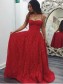 A-Line Sweetheart Lace Long Prom Dresses Formal Evening Dresses 99501240
