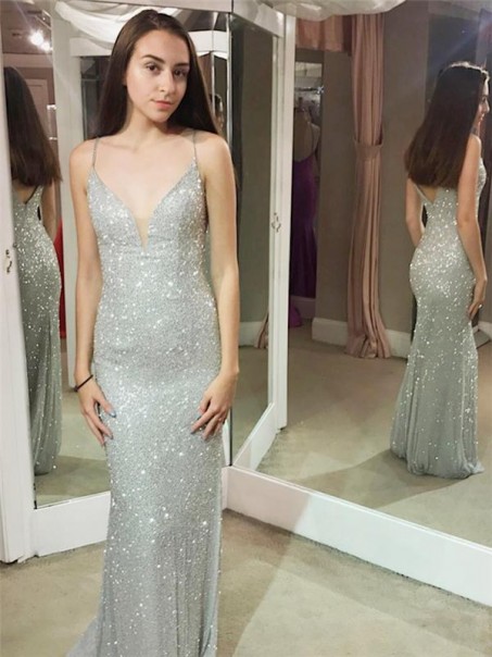 Sexy Beaded Sequins Long Prom Dresses Formal Evening Dresses 99501251