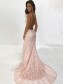 Backless V-Neck Lace Long Prom Dresses Formal Evening Dresses 99501267
