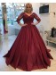 Ball Gown V-Neck Lace Long Prom Dresses Formal Evening Dresses 99501271
