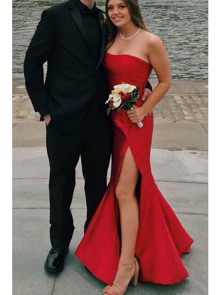 Mermaid Strapless Long Prom Dresses Formal Evening Dresses 99501274