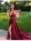 A-Line V-Neck Long Prom Dresses Formal Evening Dresses 99501282