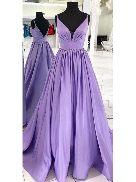 A-Line V-Neck Long Prom Dresses Formal Evening Dresses 99501293