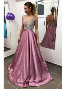 A-Line Beaded Long Prom Dresses Formal Evening Dresses 99501302 A-Line Beaded Long Prom Dresses Formal Evening Dresses 99501302