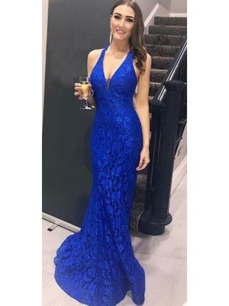 Mermaid V-Neck Lace Long Prom Dresses Formal Evening Dresses 99501304 Mermaid V-Neck Lace Long Prom Dresses Formal Evening Dresses 99501304