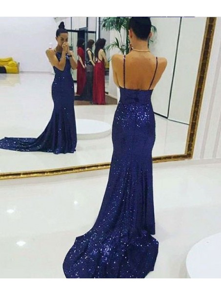 Sexy Mermaid Sequins Spaghetti Straps Long Prom Dresses Formal Evening Dresses 99501310 Sexy Mermaid Sequins Spaghetti Straps Long Prom Dresses Formal Evening Dresses 99501310