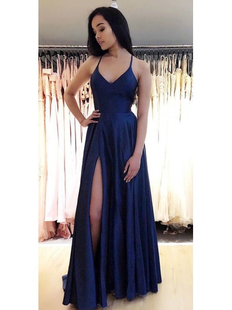 Simple V-Neck Long Prom Dresses Formal Evening Dresses 99501314 Simple V-Neck Long Prom Dresses Formal Evening Dresses 99501314