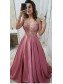 A-Line Beaded Lace Long Prom Dresses Formal Evening Dresses 99501320
