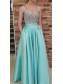 A-Line Beaded Long Prom Dresses Formal Evening Dresses 99501324