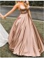 Spaghetti Straps V-Neck Long Prom Dresses Formal Evening Dresses 99501326