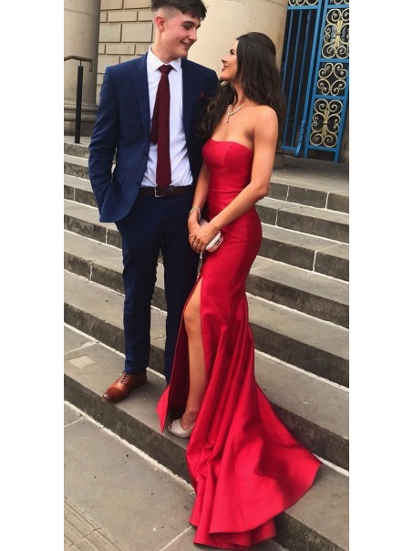 Mermaid Strapless Long Prom Dresses Formal Evening Dresses 99501328