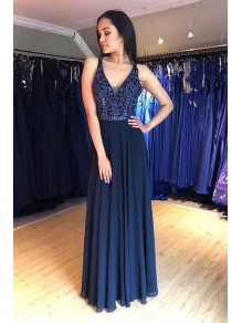 A-Line Beaded Long Prom Dresses Formal Evening Dresses 99501331 A-Line Beaded Long Prom Dresses Formal Evening Dresses 99501331