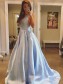 Ball Gown V-Neck Long Prom Dresses Formal Evening Dresses 99501339
