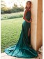 A-Line V-Neck Long Prom Dresses Formal Evening Dresses 99501347