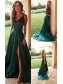 A-Line V-Neck Long Prom Dresses Formal Evening Dresses 99501347