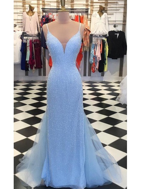 Elegant Sequins Long Prom Dresses Formal Evening Dresses 99501356