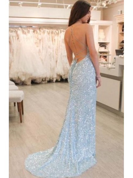 Sexy Sequins Long Prom Dresses Formal Evening Dresses 99501357