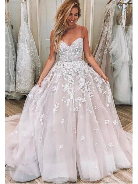 Ball Gown Lace Long Prom Dresses Formal Evening Dresses 99501361