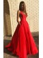A-Line V-Neck Long Yellow Prom Dresses Formal Evening Dresses 99501369