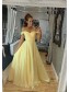 A-Line Off-the-Shoulder Long Prom Dress Formal Evening Dresses 99501382