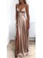 Sexy Spaghetti Straps V-neck Long Prom Dress Formal Evening Dresses with High Slits  99501387