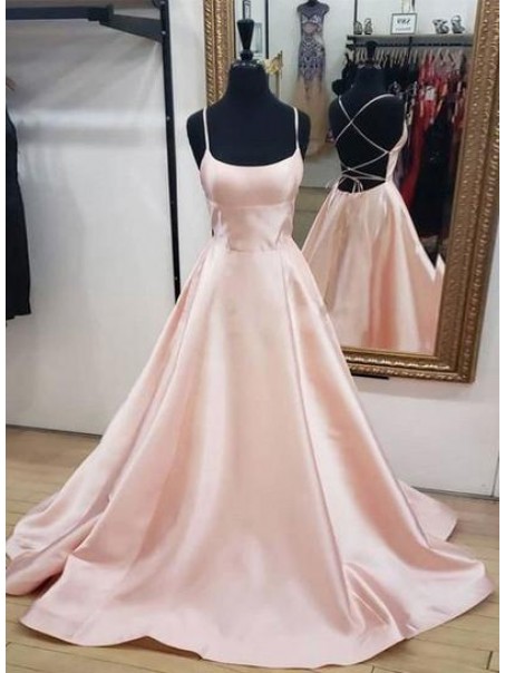 A-Line Spaghetti Straps Long Prom Dress Formal Evening Dresses 99501393 A-Line Spaghetti Straps Long Prom Dress Formal Evening Dresses 99501393