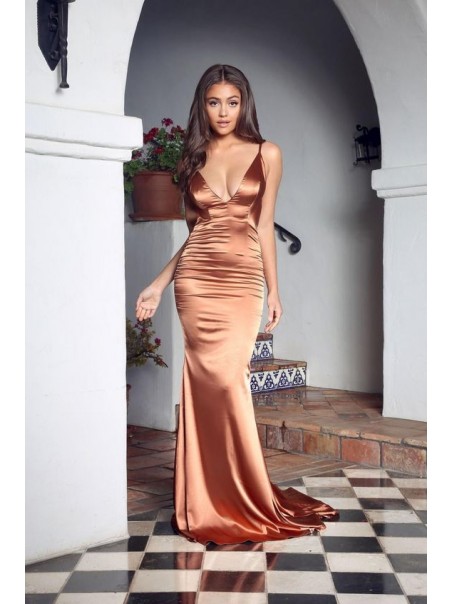 Mermaid Spaghetti Straps V-Neck Long Prom Dress Formal Evening Dresses 99501403 Mermaid Spaghetti Straps V-Neck Long Prom Dress Formal Evening Dresses 99501403