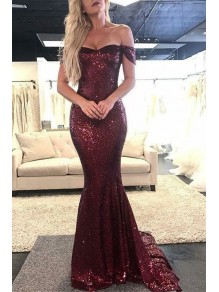 Mermaid Off-the-Shoulder Sparkling Long Prom Dress Formal Evening Dresses 99501406 Mermaid Off-the-Shoulder Sparkling Long Prom Dress Formal Evening Dresses 99501406