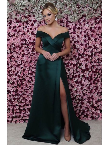 A-Line Off-the-Shoulder Long Prom Dress Formal Evening Dresses 99501420