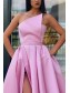 A-Line Satin Long Prom Dress Formal Evening Dresses 99501421