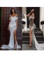 Mermaid Off-the-Shoulder Sparkling Long Prom Dress Formal Evening Dresses 99501428