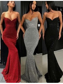 Mermaid Spaghetti Straps Sparkling Long Prom Dress Formal Evening Dresses 99501429 Mermaid Spaghetti Straps Sparkling Long Prom Dress Formal Evening Dresses 99501429